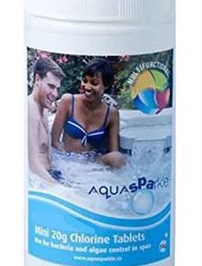 AquaSPArkle - Spa 20g Chlorine Tablets 1 X 1kg Stabilised small mini hot tub