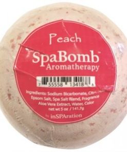 inSPAration SpaBomb - Peach 1 X Peach SpaBomb's (141.7g) Soothing scents Epsom Salt spa