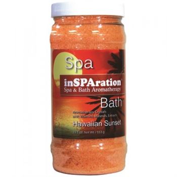 inSPAration RX Crystals - Hawaiian Sunset 6 X 553g Soothing scents Epsom Salt spa
