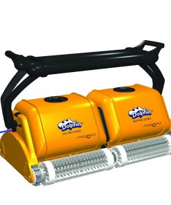 Certikin Dolphin 2 X 2 Gyro Pool Cleaner C/W Remote Control, New Heavy Duty Caddy, Cable Swivel And Transformer For Commercial Pools Up To 60M In Len