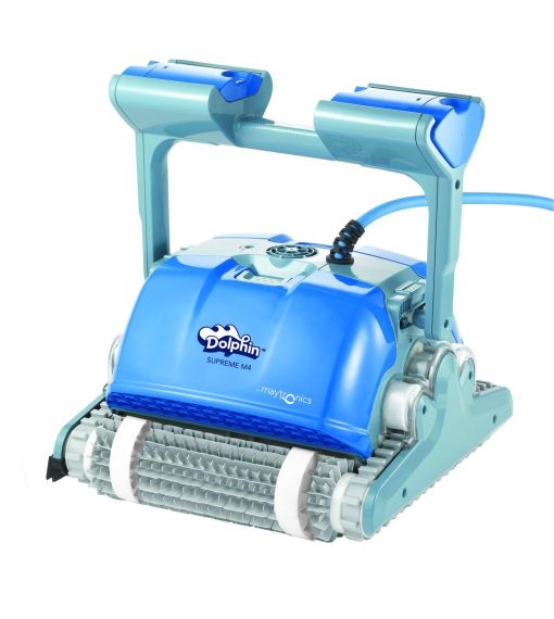 Certikin Dolphin M400 Pool Cleaner C/W 18M Cable, Swivel, Caddy And Active Brushing With Combination Brushes. 2.5 Hour Cycle And 36 Months Warranty.