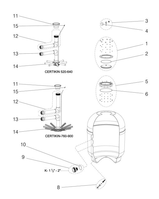 Certikin 2” Bulkhead Fitting Including Gasket (SPHSF16)