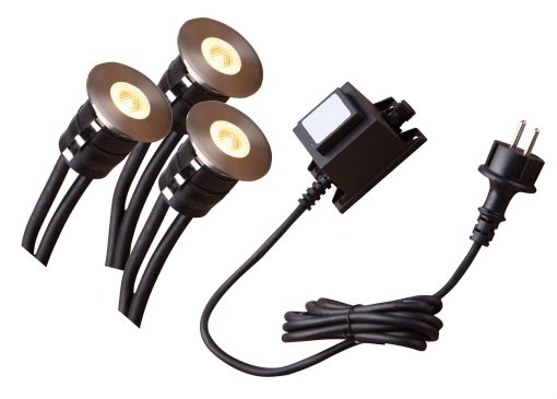 Certikin Smart Light Starter Set - Deck Light, 3 Cover Lights And Transformer (L450-00)