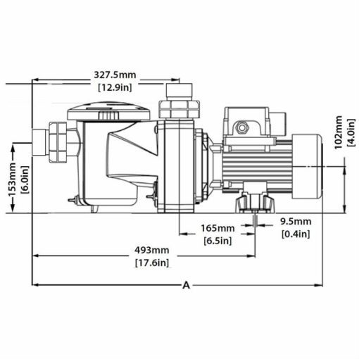 Pentair 0.33hp Freeflo Swimming Pool Pump - Image 2