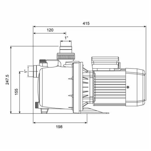 Espa Multipool N 1hp Pump - Image 2