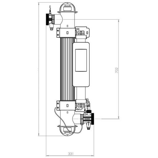 Elecro Quantum 65w Single Tube Photocatalytic Pool Sanitiser with Peristaltic Pump - Image 2