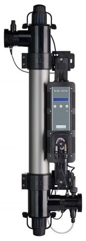 Certikin HRP55UK H.R UVC for pools up to 55m vol 16m HR flow with digital lamp life indicator and smart peristaltic dosing pump