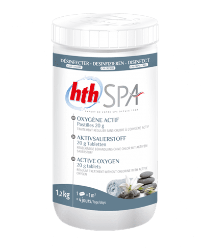 HTHSAOT126 hth Spa 20g Active Oxygen Tablets 1.2kg 6 per pack