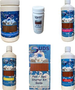 SUDS-ONLINE Large Hot Tub Water Treatment Kit Chemical Starter Kit Spas - Chlorine Granules