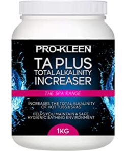 Pro-Kleen TA Plus Total Alkalinity Increaser - Increases Alkaline Levels in Pools, Hot Tubs & Spas - Balances pH Levels 1kg