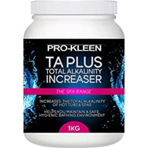 Pro-Kleen TA Plus Total Alkalinity Increaser - Increases Alkaline Levels in Pools, Hot Tubs & Spas - Balances pH Levels 1kg