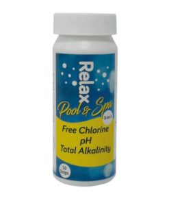 Relax Chlorine 3 in 1 Test Strips - 50 strips