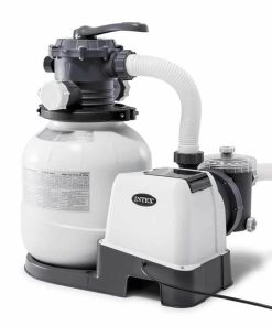 Intex Krystal Clear Sand Filter Pump Pack 0.75hp - 9.2m3 System Flow - 12m3 Pump Flow