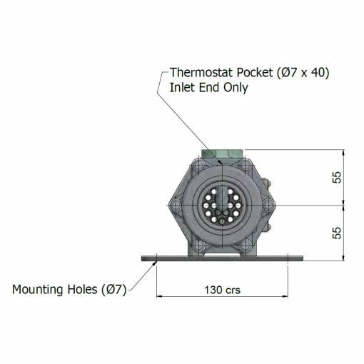 Bowman Heat Exchanger 20kw 68,000 BTU Cupro Nickel Tube - Image 3