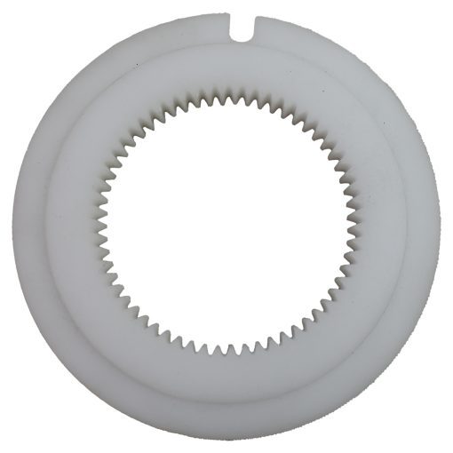 Internal Gear Acetal 150mm OD x 87mm ID x 15mm (60 teeth)