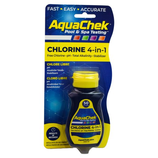 AquaChek Chlorine 4in1 Pool Spa Test Strips