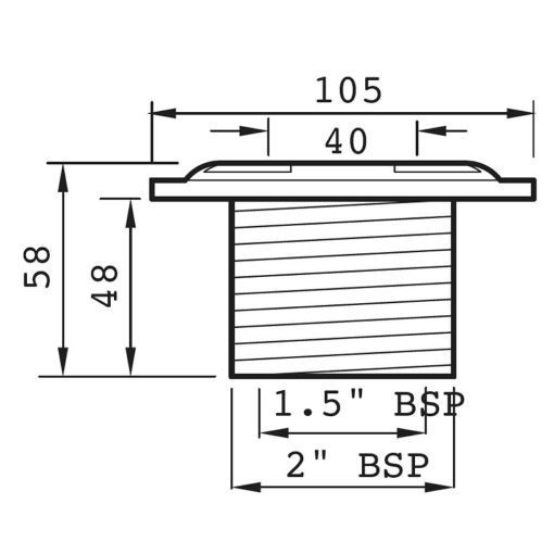 Certikin 1.5in Concrete Vac Point C/W Plug 5no - Image 2