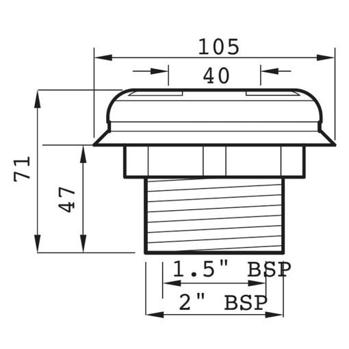 Certikin 1.5in Liner Vac Point C/W Plug 5no - Image 2