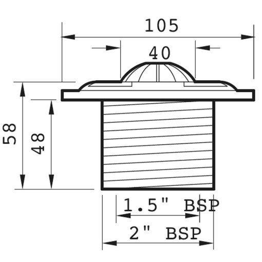 Certikin 1.5in Concrete Fixed Grate Inlet - Low Suction - Pack of 5 - Image 2