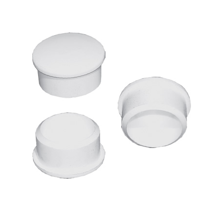 Step unit white plastic cap