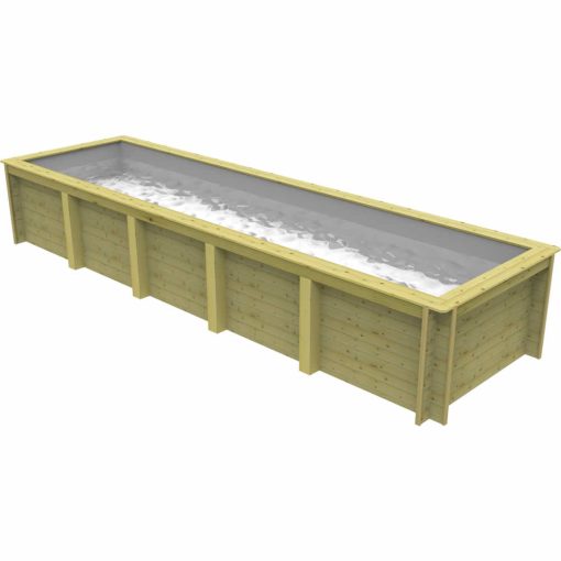 Plastica Nazca 8m x 2m Rectangular Wooden Lap Pool