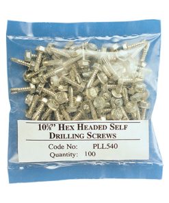 Plastica 100 Hex Headed Self Drilling Screws