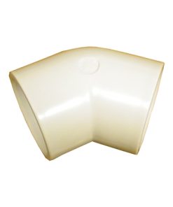 1.5in Plastica White 45 Deg Elbow P P - Single