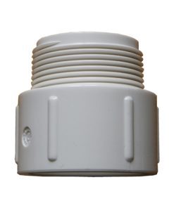 1.5in Plastica White Socket Nipple P MT - Single