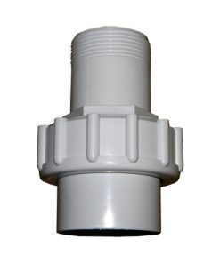 1.5in Plasitca White Socket Union MT P 50mm - Single