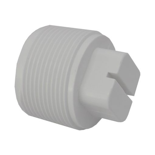 1.5in Plastica White Threaded Plug - Single - Image 2