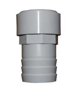 1.5in Plastica White Hosetail Plain - Single