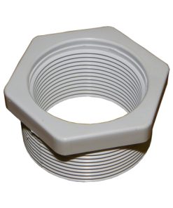 2in to 1.5in Plastica White Threaded Reducer - Single