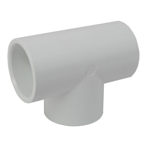 2in Plastica White Tee Joint P P P - Single