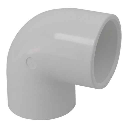 2in Plastica White 90 Deg Elbow P P - Single