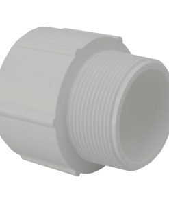 2in Plastica White Socket Nipple P MT - Single