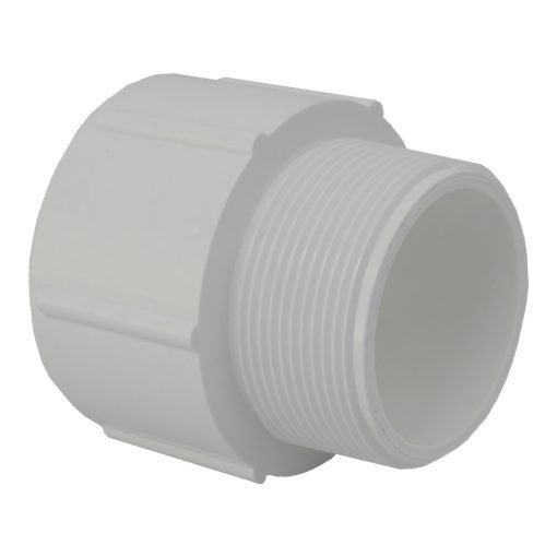 2in Plastica White Socket Nipple P MT - Single