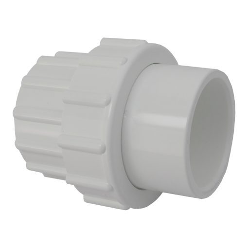 2in Plastica White Socket Union P P - Single