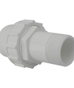 2in Plastica White Socket Union P MT - Single