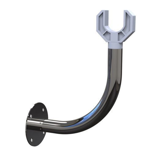 43mm Slidelock End Wall Stand with Fixings