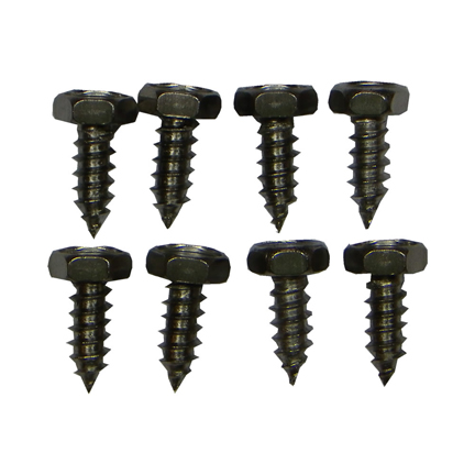 Plastica Hex Head Self Tapping Screw 10 x 0.5in Pack of 8
