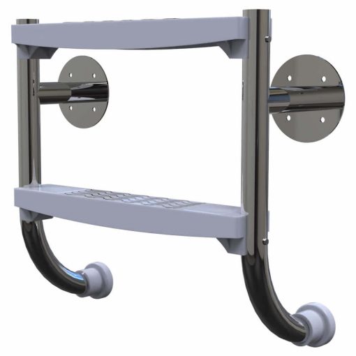 Plastica Undercover Stainless Steel Ladder with 2 ABS Treads