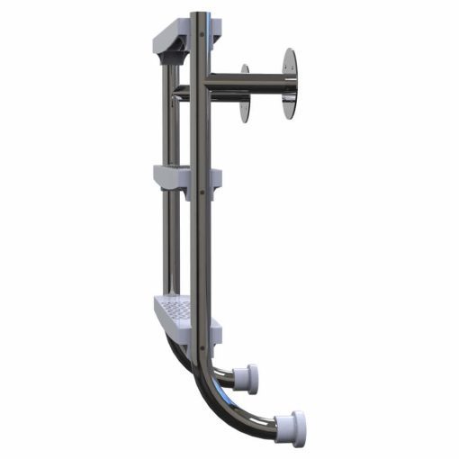 Plastica Undercover Stainless Steel Ladder with 3 ABS Treads - Image 2