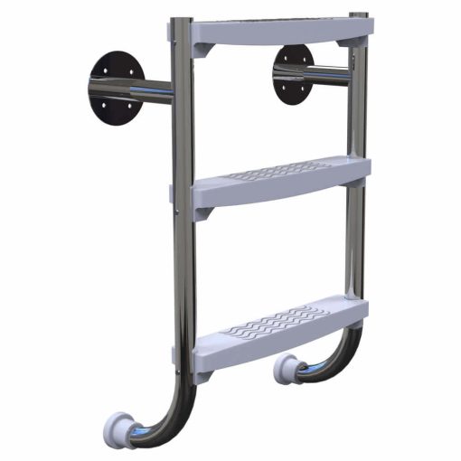 Plastica Undercover Stainless Steel Ladder with 3 ABS Treads - Image 3