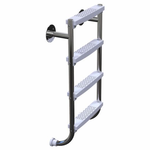 Plastica Undercover Stainless Steel Ladder with 4 ABS Treads - Image 3