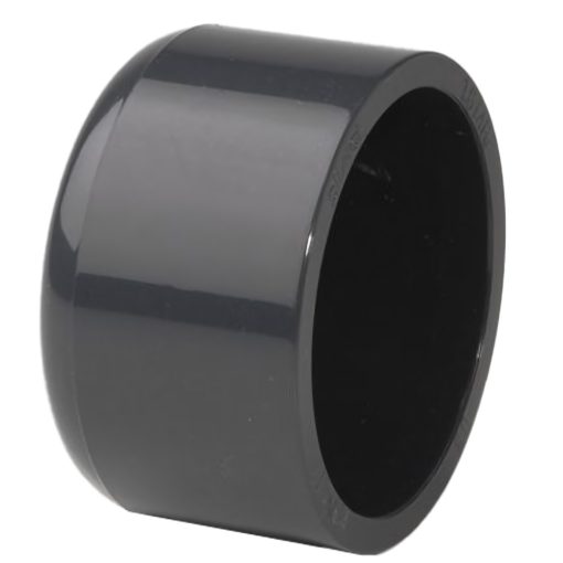 0.5in Grey PVC End Cap 15 Bar