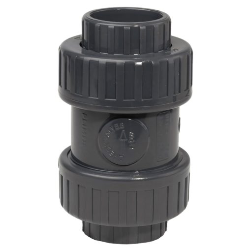 1.5in Grey PVC  Double Union Check Valve