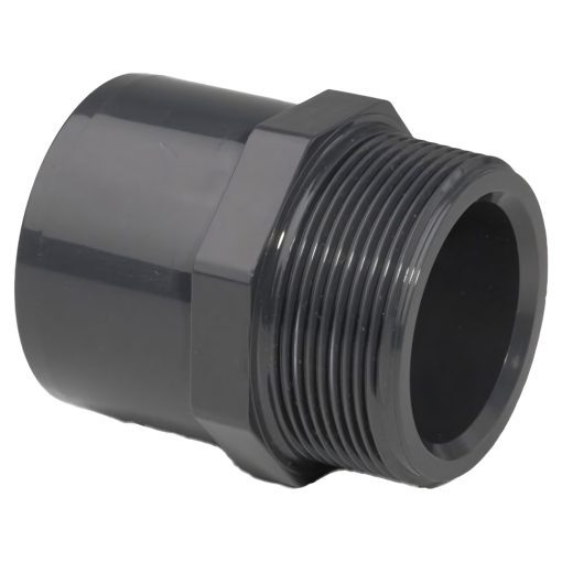 0.5in Grey PVC Adaptor MP MT 9 bar