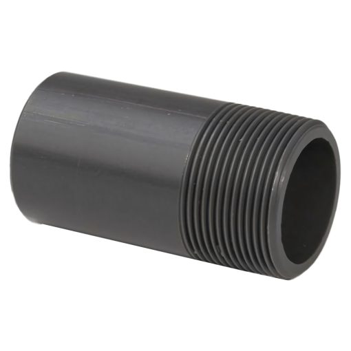0.5in Grey PVC Barrel Nipple P T
