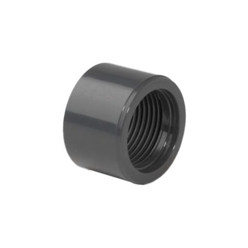 0.75in x 0.5in Grey PVC Reducing Bush Plain/BSP