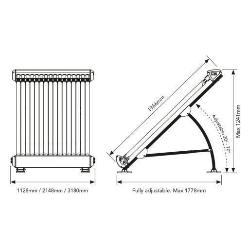 Elecro Thermecro 32 Tube Solar Heater Complete System - Image 3